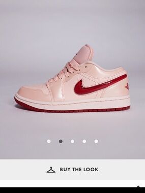 Nike Air Jordan 1 Low sneakers in light orange and pink. Worn once. Sz women 9